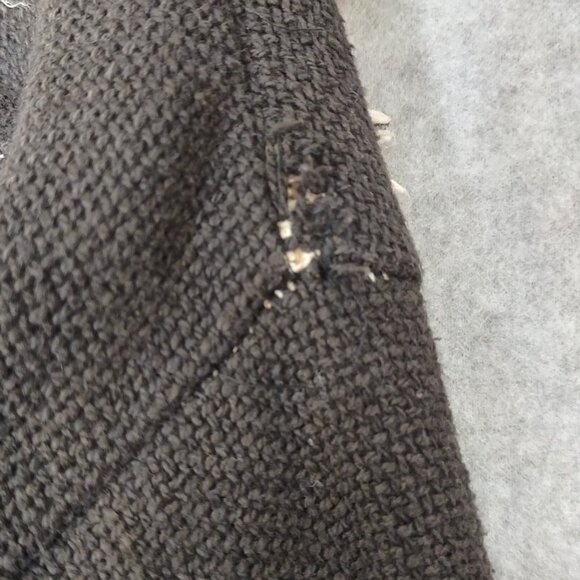 Western One Size Aztec Cowboy Women's All Cotton Jacket Raw Hem 2 Button Front - Picture 12 of 12